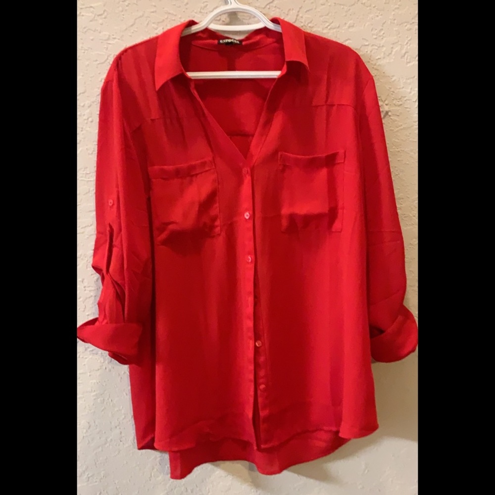 Red blouse